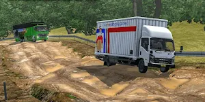 Mod Bussid Jalan Berlumpur Screenshot 2