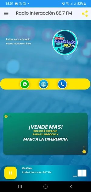Radio Interacción 88.7 FM Screenshot 0