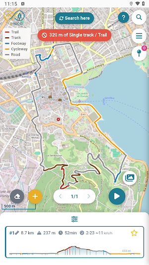 Trailoop builds hiking & MTB Screenshot 1