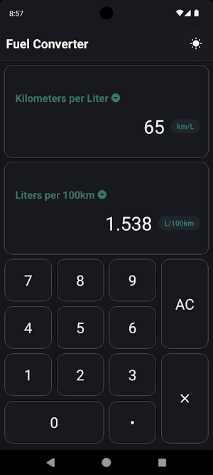 Fuel Converter Screenshot 3