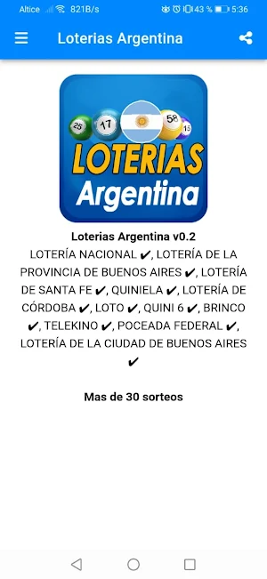 Loterias Argentina Screenshot 0