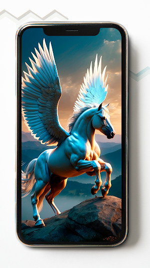 Celestial Pegasus HD Wallpaper Screenshot 0
