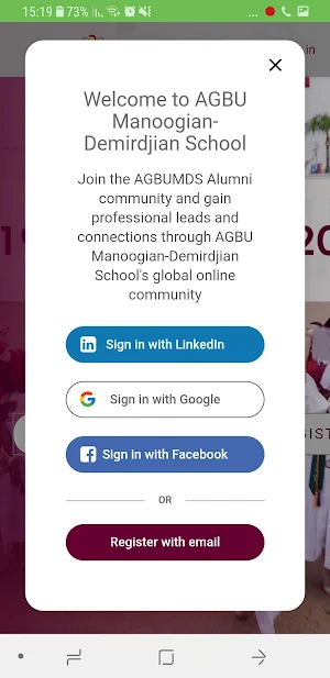 AGBUMDS Alumni Screenshot 1