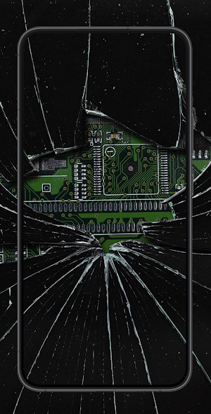 Broken scren wallpaper Screenshot 2