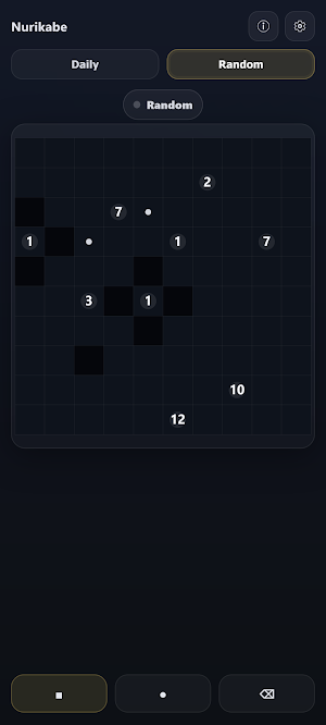 Nurikabe - Island Logic Puzzle Screenshot 2