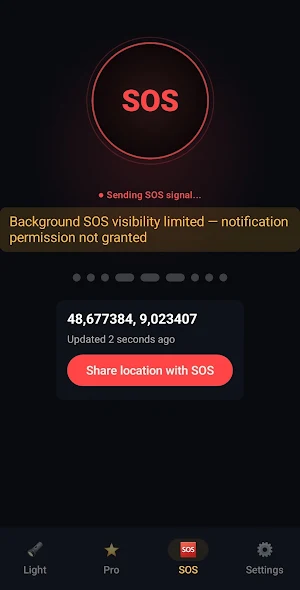 Flashlight – SOS Morse Compass Screenshot 3