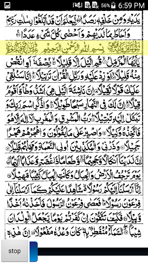 Surah Al Muzamil Audio Tafseer Screenshot 3