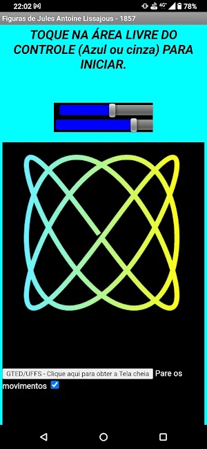 Curvas de Lissajous  - Física Screenshot 2