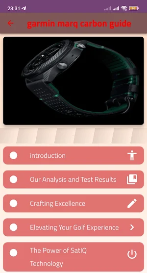 garmin marq carbon guide Screenshot 3