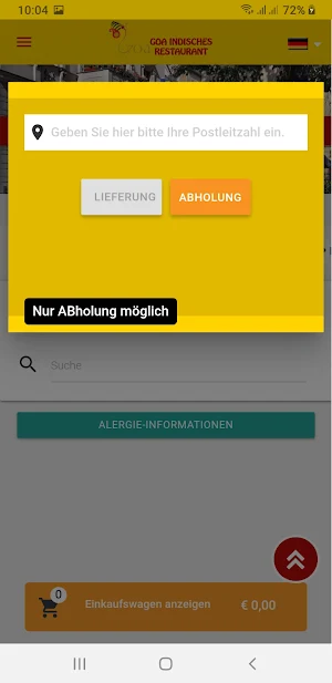 Goa Indisches Restaurant Screenshot 2