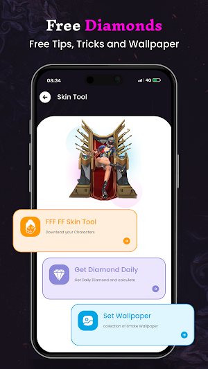 Get Diamonds FFF FF Tools Tips Screenshot 0
