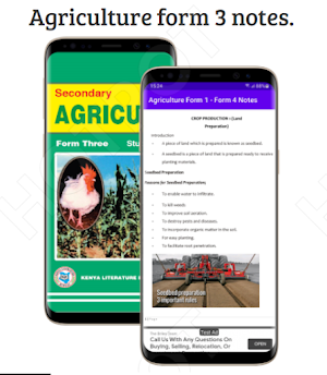 Agriculture: form 1 - 4 notes. Screenshot 2