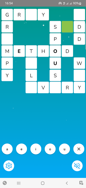 Vowel In - Fill Crossword Screenshot 0