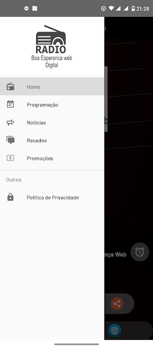 Rádio Boa Esperança Web Screenshot 1