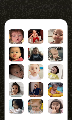Cute Babies Animated Stickers Screenshot 1