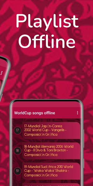 WorldCup Playlist - Offline Screenshot 1