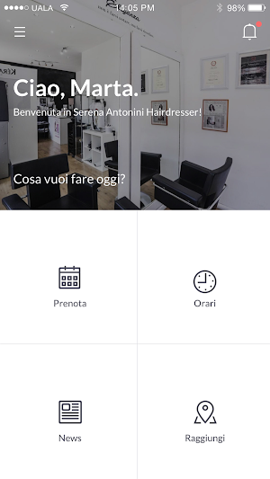 Serena Antonini Hairdresser Screenshot 2