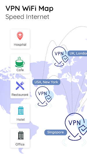 VPN WiFi Map - Speed Internet Screenshot 0