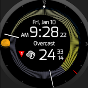 SkyHalo Weather Forecast Watch Face for Wear OS Screenshot 3