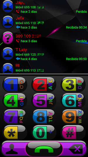 THEME FUTURA COLORS EXDIALER Screenshot 0