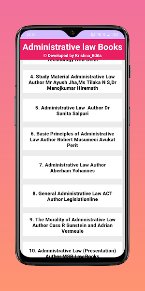 Administrative law Books Screenshot 1