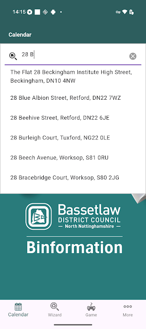 Bassetlaw Binformation Screenshot 1