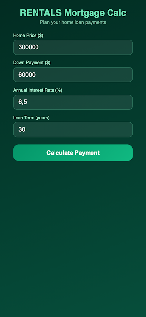 RENTALS Mortgage Calc Screenshot 0