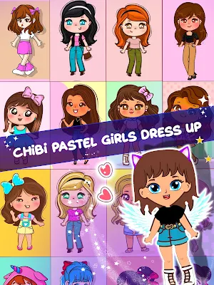 Anime Pastel Girl Dressup Game Screenshot 0