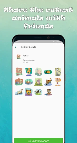Cute Animals - WAStickerApps Screenshot 3
