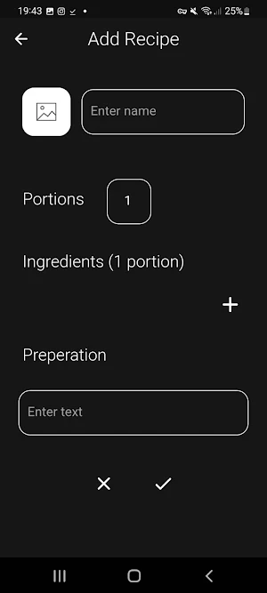 My Recipes Screenshot 1