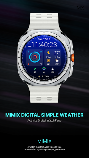 MIMIX Simple Weather Watchface Screenshot 3