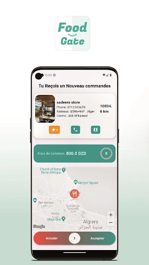 Gate Food livreur Screenshot 0