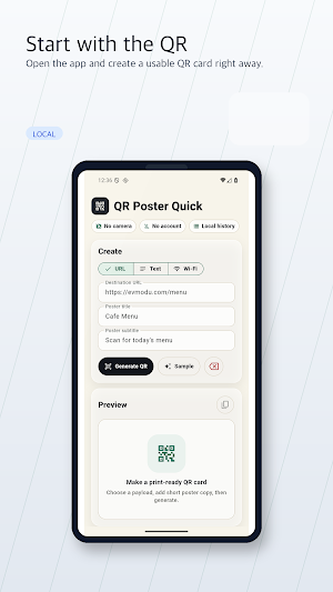QR Poster Quick Screenshot 1