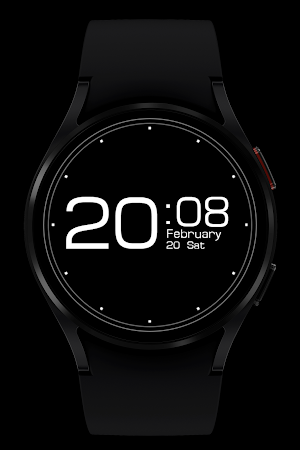Minimal Watch Face Wear OS Screenshot 1