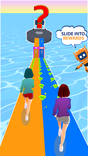 Girl Run 3D - Fun Running Game Screenshot 2