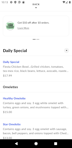 Starlite Espresso Cafe Screenshot 2