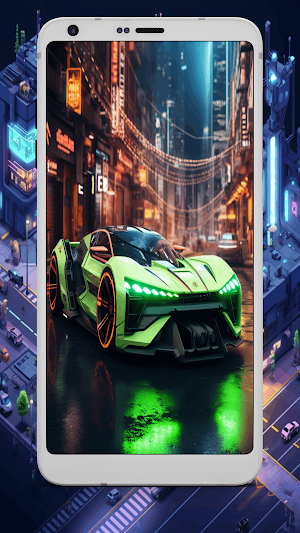 Neon Car Cyberpunk Wallpapers Screenshot 3