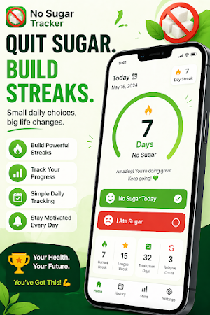 No Sugar Tracker – Quit Sugar Screenshot 0