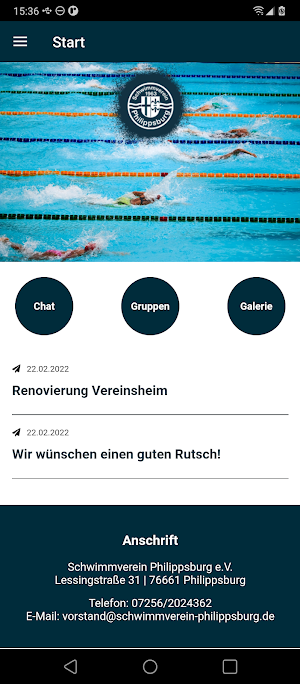 Schwimmverein Philippsburg Screenshot 1