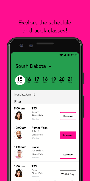 Revolution Yoga & Cycle Studio Screenshot 2