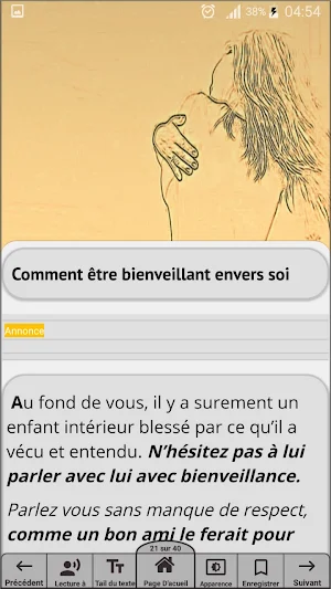 Retrouver l'amour de soi pour  Screenshot 1