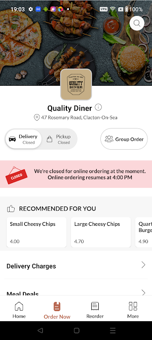 Quality Diner Screenshot 1