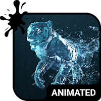 Water Tiger Animated Keyboard + Live Wallpaper