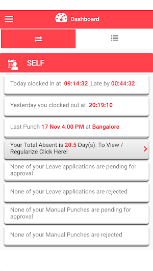 Solus SAMS Mobile Application Screenshot 2