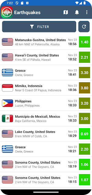 Earthquake Alerts & Tracker Screenshot 0
