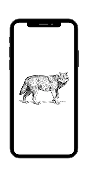 Serigala Hutan Wallpaper Screenshot 1
