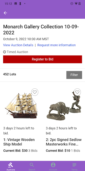 Monarch Auction & Estate Screenshot 1