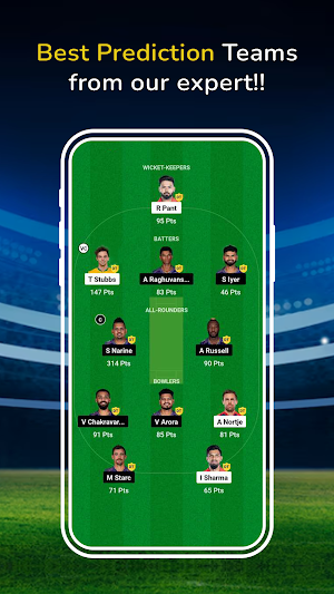 My11 Team Fantasy Prediction Screenshot 0