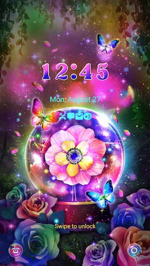 Magical Flower Ball- Wallpaper Screenshot 1