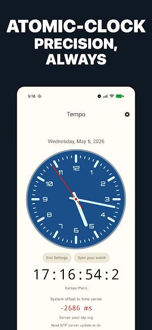 Tempo · Atomic Watch Sync Screenshot 2